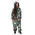 Snuggs Kids Blanket Onesie Green Christmas Deer